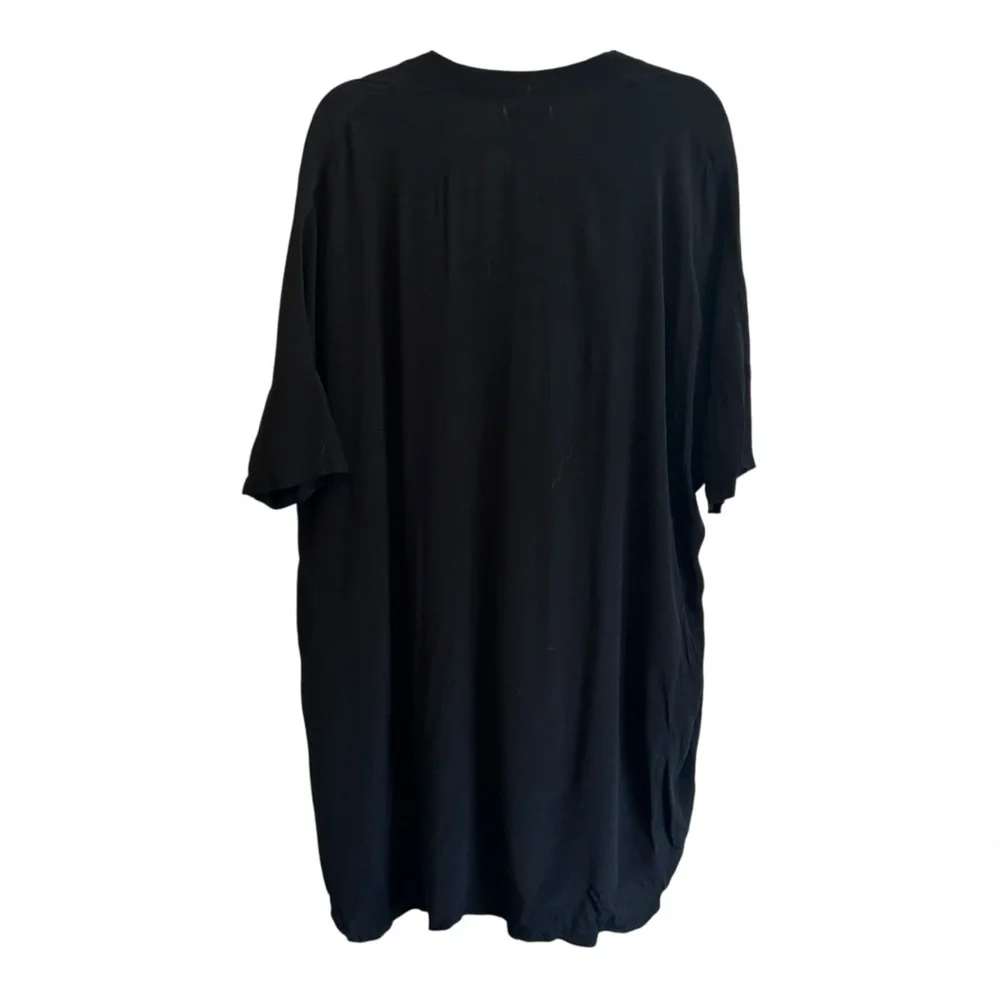 Pull & Bear Black Gauze Tunic Size Medium - Picture 2 of 4